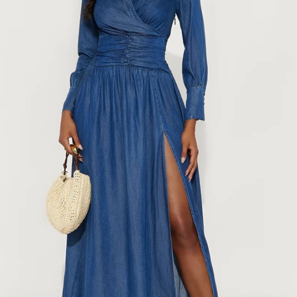 Denim Maxi Dress